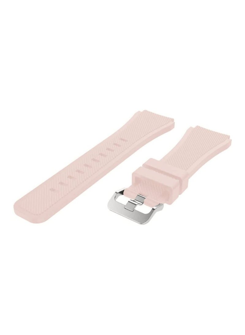 VITION Strap for Huawei GT/Huawei GT 2 (46mm) GT2 Pro /Samsung Galaxy Watch 46mm / Galaxy Watch 3 45mm, 22mm Silicone Straps Watch Band Sand Pink - Image 2
