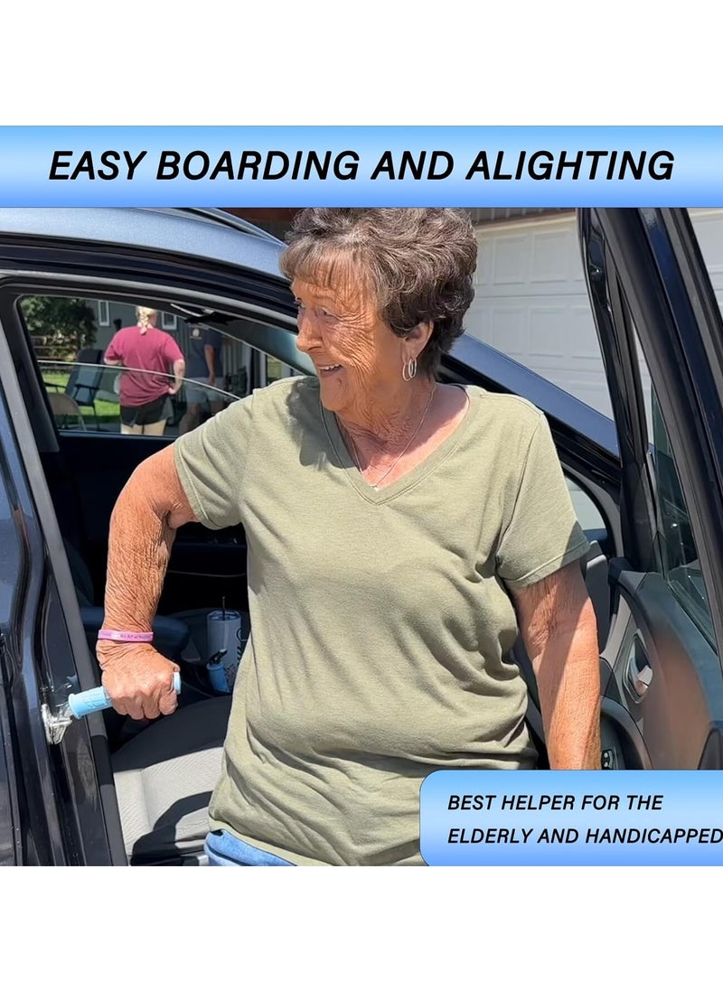 Generic 2 Pack Car Door Handle for Elderly Car Handle Assist Portable Vehicle Support Handle for Easy Sit to Stand Assistance Auto Cane for Seniors and Handicapped Supports Up to 450 Pounds  - Image 2