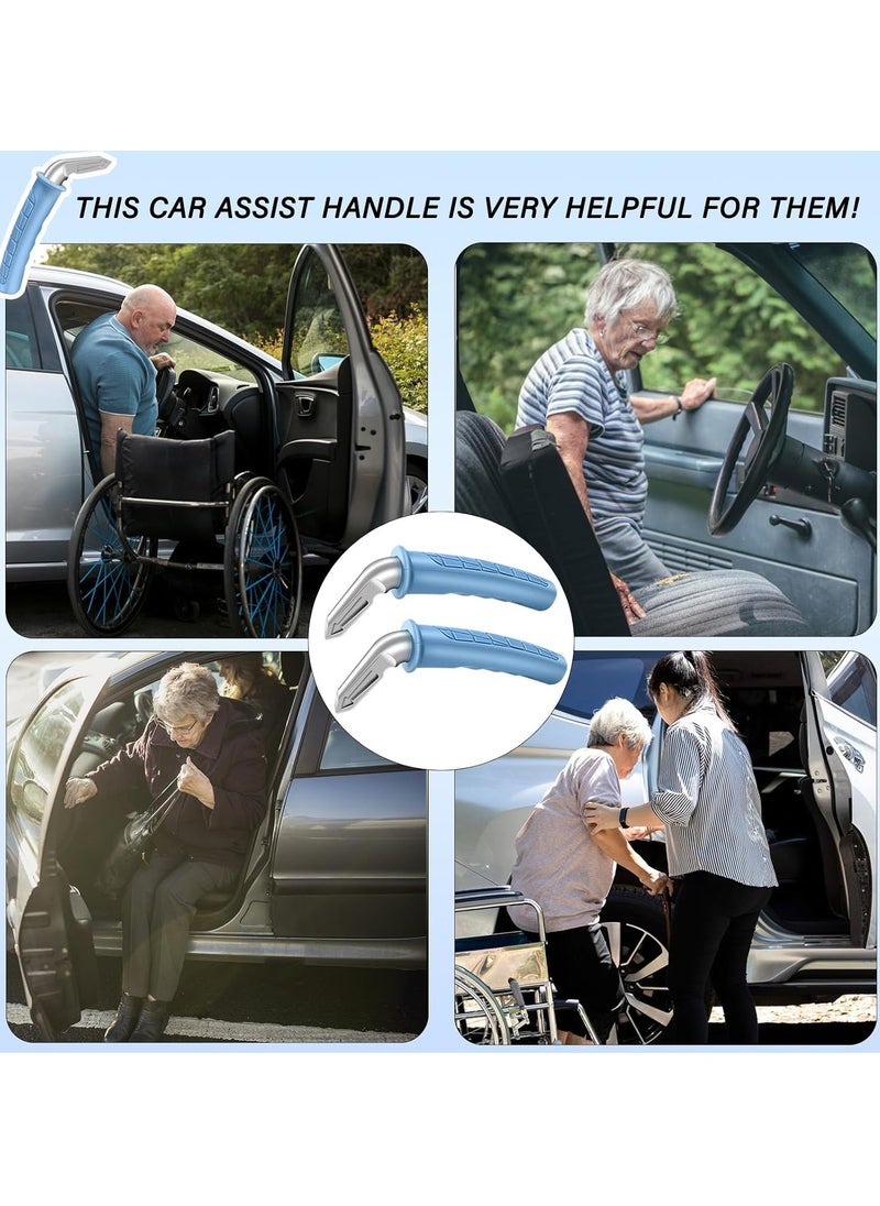 Generic 2 Pack Car Door Handle for Elderly Car Handle Assist Portable Vehicle Support Handle for Easy Sit to Stand Assistance Auto Cane for Seniors and Handicapped Supports Up to 450 Pounds  - Image 5