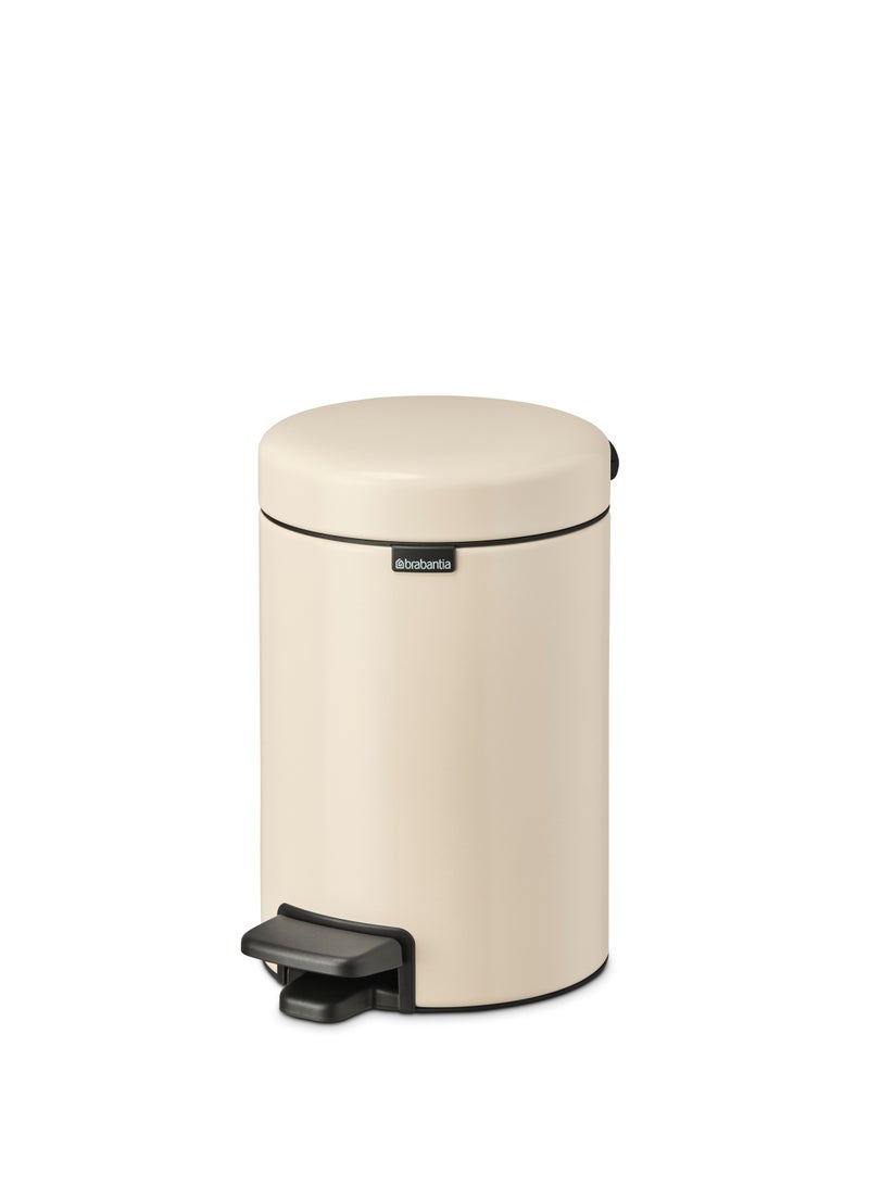 brabantia Soft Closing Pedal Bin 3 litre with Plastic Inner Bucket  - Image 1