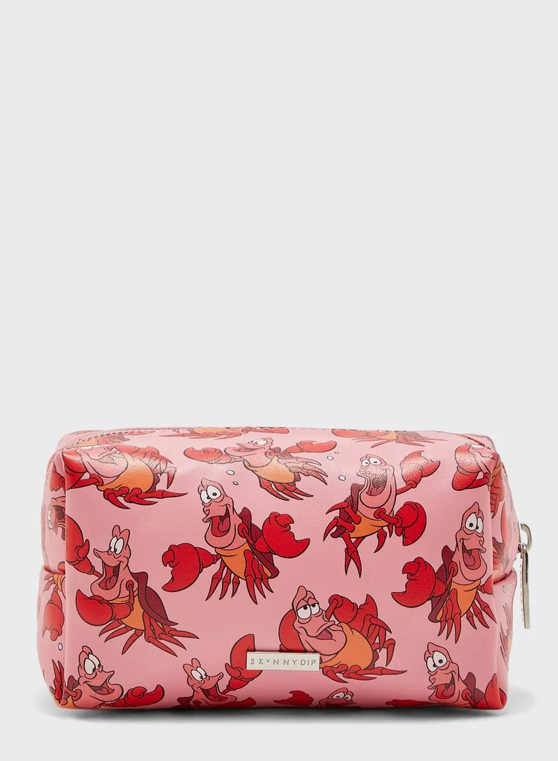 Skinnydip London Disney Sebastian The Little Mermaid Makeup Bag