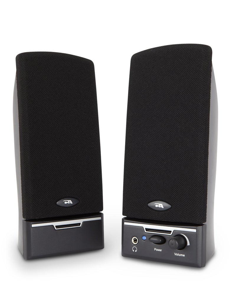 Cyber Acoustics 2.0 Amplified Speaker System Delivering Quality Audio (CA-2014WB), black - Image 4