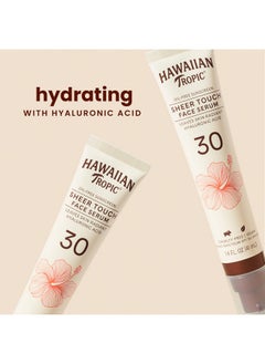 Hawaiian Tropic Hawaiian Tropic Sheer Touch Face Serum SPF 30, 1.4oz | Hyaluronic Acid Hydrating Serum For Women and Men | Travel Sunscreen  - Image 2