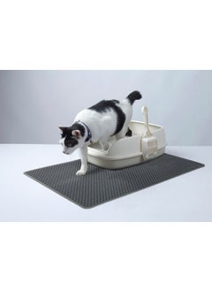 DECOBELLA Cat Litter Mat Sieve Cat Toilet Mat 65 x 45 cm  - Image 1