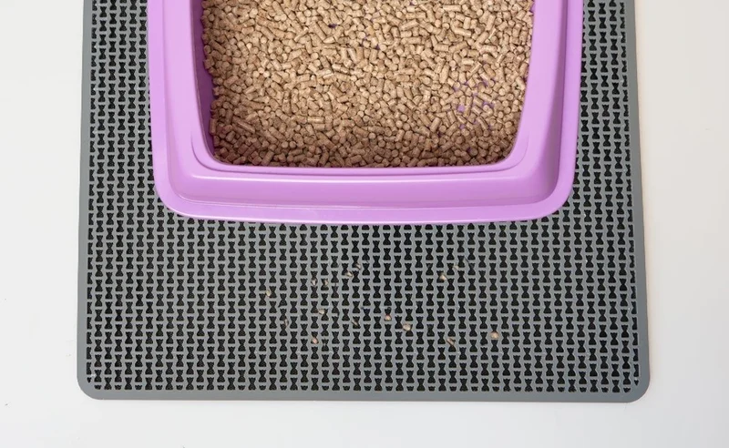 ديكوبيلا Cat Litter Mat Sieve Cat Toilet Mat 65 x 45 cm
