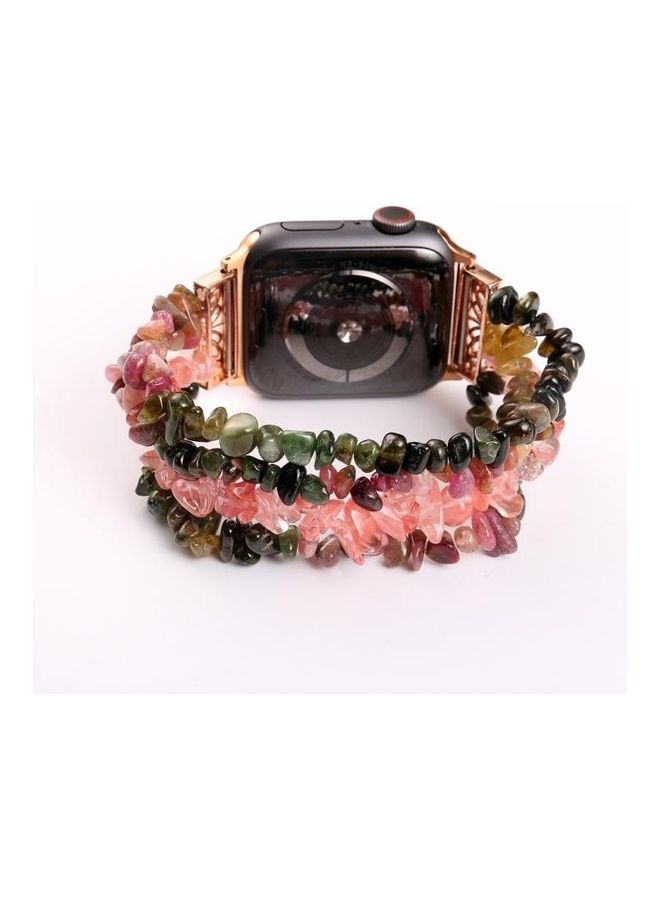 نيبمينينت سوار من الحجر الطبيعي لساعة أبل 5/4/3/2/1 مقاس 42/44 مم متعدد الألوان - Image 5