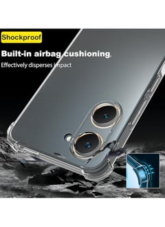 Generic Case for Vivo Y03 Clear TPU Four Corners Military-Grade Protection Cover Transparent Soft funda  - Image 2