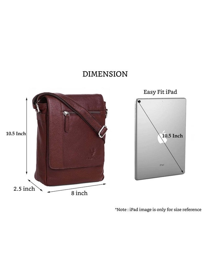 Wildhorn حقيبة جانبية جلدية أصلية من وايلد هورن للرجال | أنيقة، واسعة ومتينة | مثالية للاستخدام اليومي والسفر | حزام قابل للتعديل | ضمان لمدة سنة - Image 3