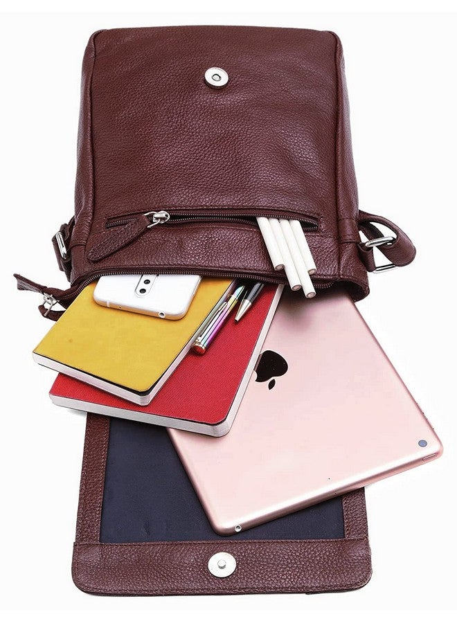 Wildhorn حقيبة جانبية جلدية أصلية من وايلد هورن للرجال | أنيقة، واسعة ومتينة | مثالية للاستخدام اليومي والسفر | حزام قابل للتعديل | ضمان لمدة سنة - Image 4