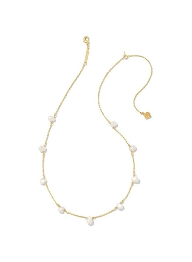 Arabest Leighton 14k Gold-Plated Pearl Strand Necklace in White Pearl, Fashion Jewelry for Women - Image 2