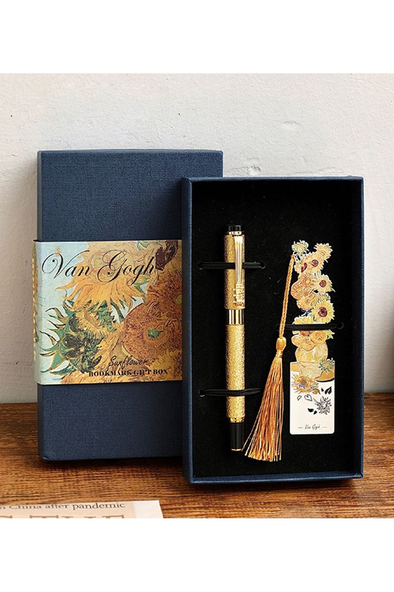 فان جوخ مجموعة هدية المرجعيةمجموعة هدايا فواصل كتب فان جوخ – فواصل كتب فنية معدنية مستوحاة من لوحات فينسنت فان جوخ – هدية أنيقة لمحبي القراءة والطلاب والمعلمين وعشاق الفن