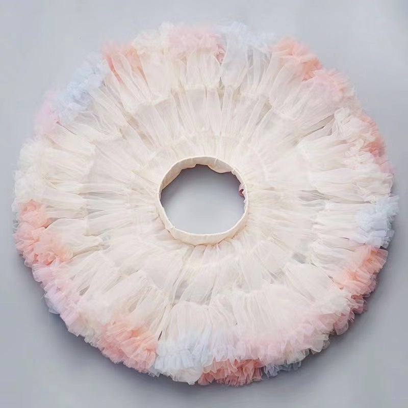 High-Quality Kids Tutu Tulle Skirt Macaron 