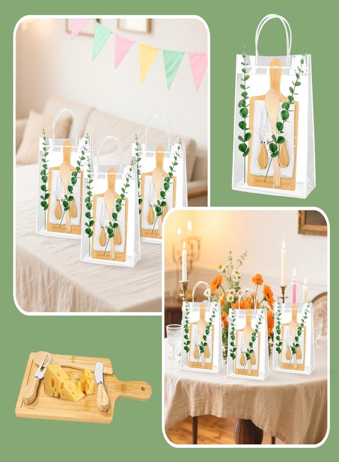 KBDHYY 55Pcs Baby Shower Prizes for Game Winners Adults 6 Sets Wedding Bridal Party Favors for Guests with Bamboo Cheese Board Butter Spreaders Forks Kitchen Towels Thank You Gift（Square） - Image 5