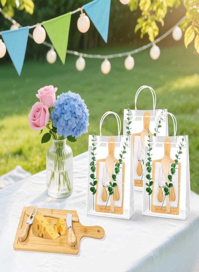 KBDHYY 55Pcs Baby Shower Prizes for Game Winners Adults 6 Sets Wedding Bridal Party Favors for Guests with Bamboo Cheese Board Butter Spreaders Forks Kitchen Towels Thank You Gift（Square） - Image 4