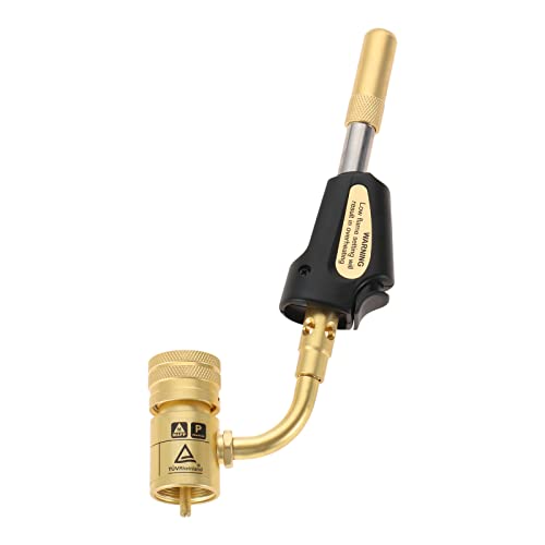 gohantee Propane MAPP Gas Turbo Torch Tips with Self Ignition Trigger Adjustable Regulator Torch Compatible with MAPP MAP Pro Propane CGA600 Cylinder for Welding, HVAC, Brazing, Barbecue or Plumbing - Image 1
