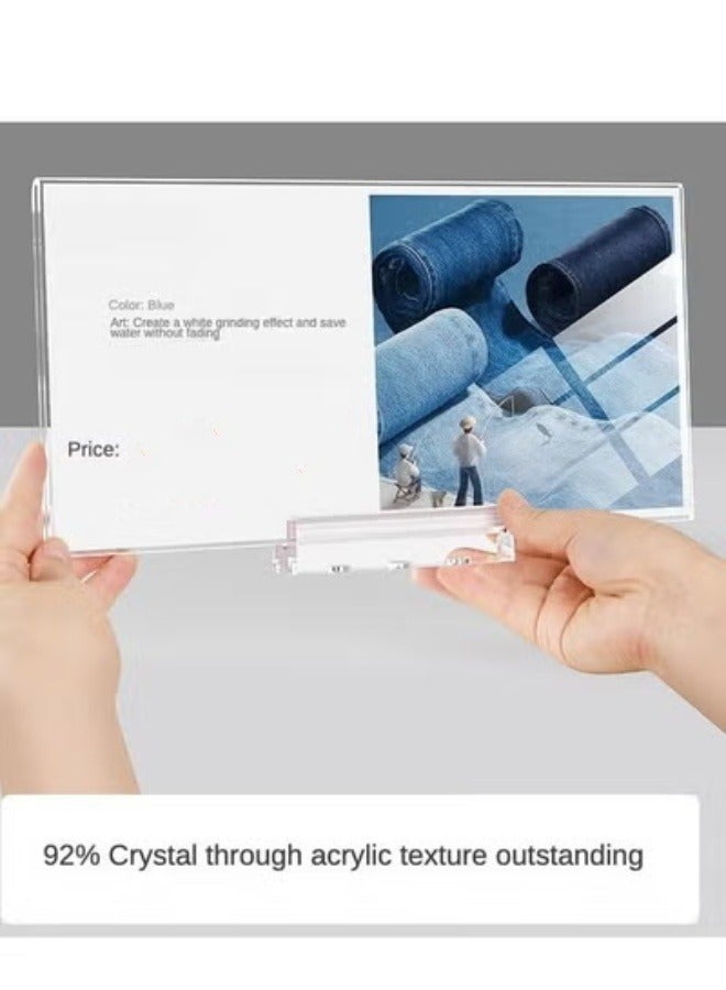 Eckek حامل لافتات مغناطيسي إيكك، مغناطيس قوي، حامل لافتات أكريليك لعرض رفوف البيع بالتجزئة، مورد الفعاليات، المستودعات، واللوازم المتجر - Image 2