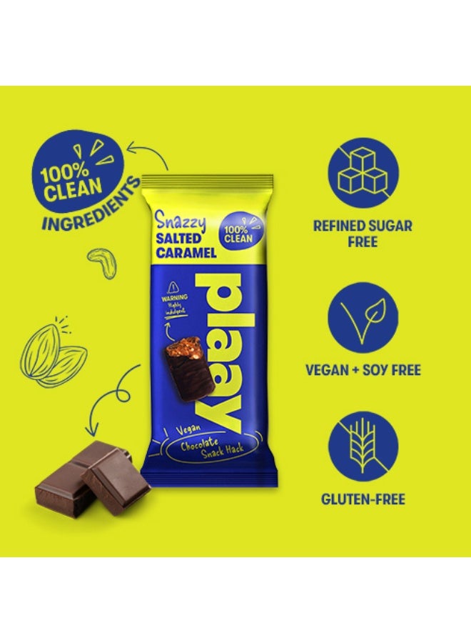 Plaay Salted Caramel Chocolate Bar 12  x 35g - Image 3