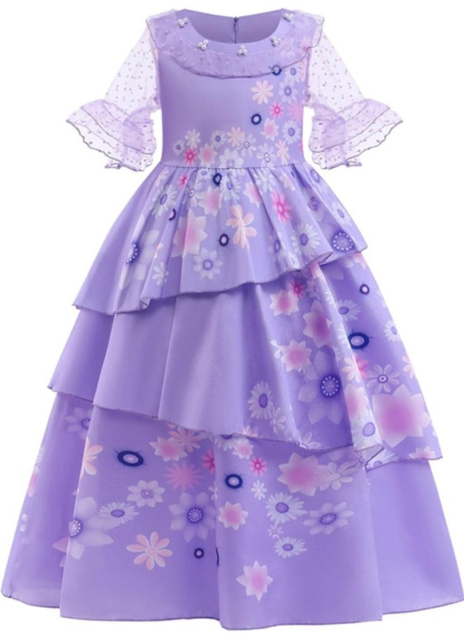 Beauenty Baby Girls Dress Costume for Kids Girls Princess Dress Up with Free Accessories 3-12 Years Birthday Party Cosplay Outfits - Image 1