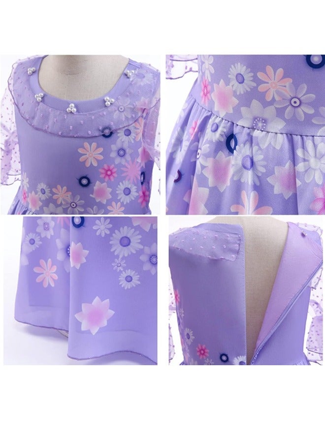 Beauenty Baby Girls Dress Costume for Kids Girls Princess Dress Up with Free Accessories 3-12 Years Birthday Party Cosplay Outfits - Image 4