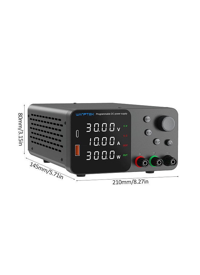 wanptek - Variable DC Power Supply 120V 3A Bench Power Supply with 4-Digits LED Display Adjustable Switching Power Supply - Image 1