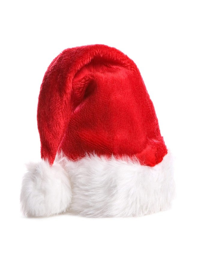 Berenlu Christmas Hat, Santa Hat, Xmas Holiday Hat for Adults, Touch Soft and Comfortable Velvet Thickened Santa Hats for Christmas New Year Holiday Party Supplies - Image 1