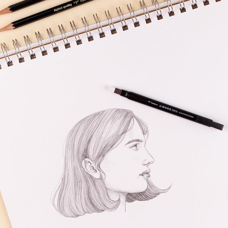 Tombow Mono Zero Eraser Value Pack, Rectangle 2.5 Mm, 1-Pack, White - Image 5