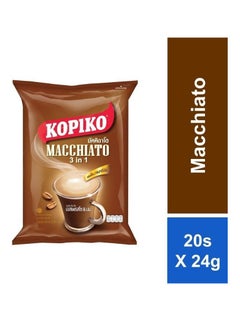 Kopiko Kopiko Macchiato 3-in-1 – Creamy & Smooth Instant Coffee (20 Sachets x 24g) – Espresso & Milk Blend  - Image 2