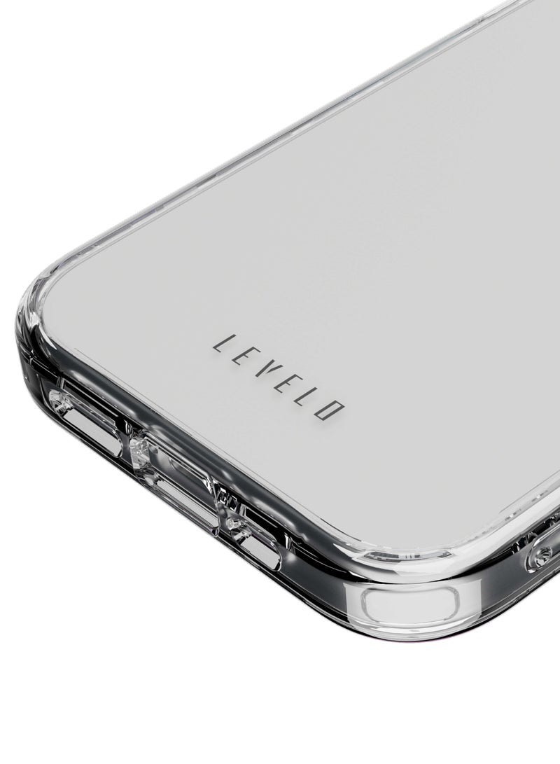LEVELO Clara Clear Case For iPhone 15 Pro - Clear - Image 2