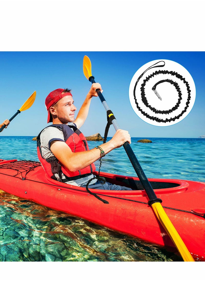 Excefore Kayak Paddle Leash, 4Pcs Leash Accessories Stretchable Coiled Rod for Kayaking Fishing Boating Canoeing SUP Rafting  - Image 3