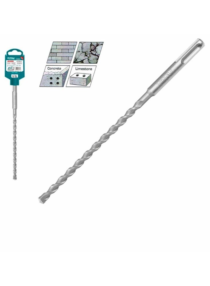 TOTAL SDS Plus Hammer Drill Bit – 14 x 450 mm (Model TAC311405) Heavy-Duty Concrete, Brick & Masonry Drill Bit - Image 2