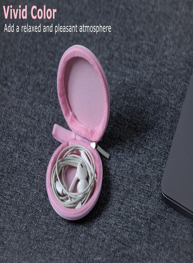 Ginsco Mini-Portable Hard Shell Earbuds Case for Apple EarPods Headphones USB-C Wired Ear Buds/Samsung Galaxy Wired Earbuds/JBL Endurance Run 2, Travel Case for Earphones and Earplugs (Pink) - Image 3