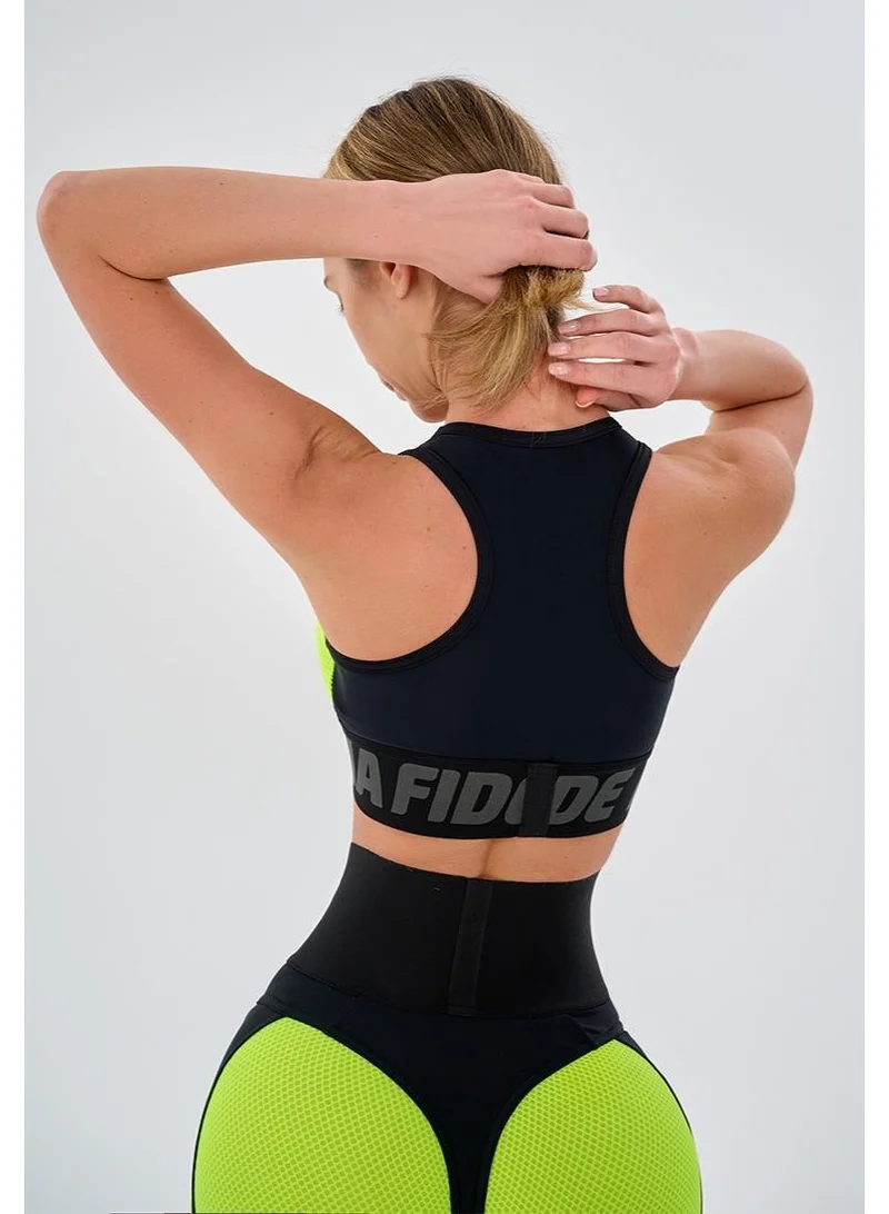 Bona Fide Top for Top Neon Yellow High Support Sports Bra for Women for Women | Best Price UAE