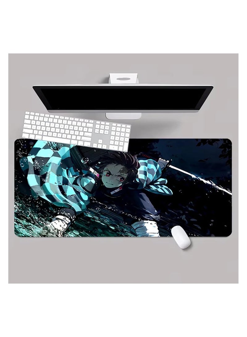 General Mouse Pads, Custom Anime Mouse Pads, Non-Slip Gaming Mouse Pads, Desk Pads with Rubber Stitched Edges for Office, Home & Gamers (80×30)  - Image 1