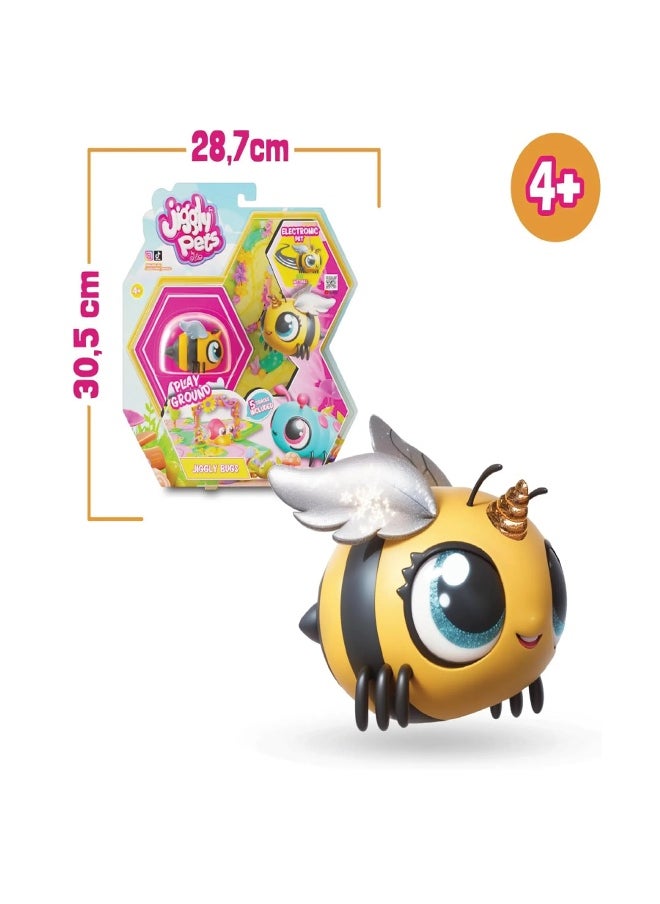 Jiggly Pets - Jiggly Pets Bugs Yellow Bee Walking Toyx (10 cm) - Image 1