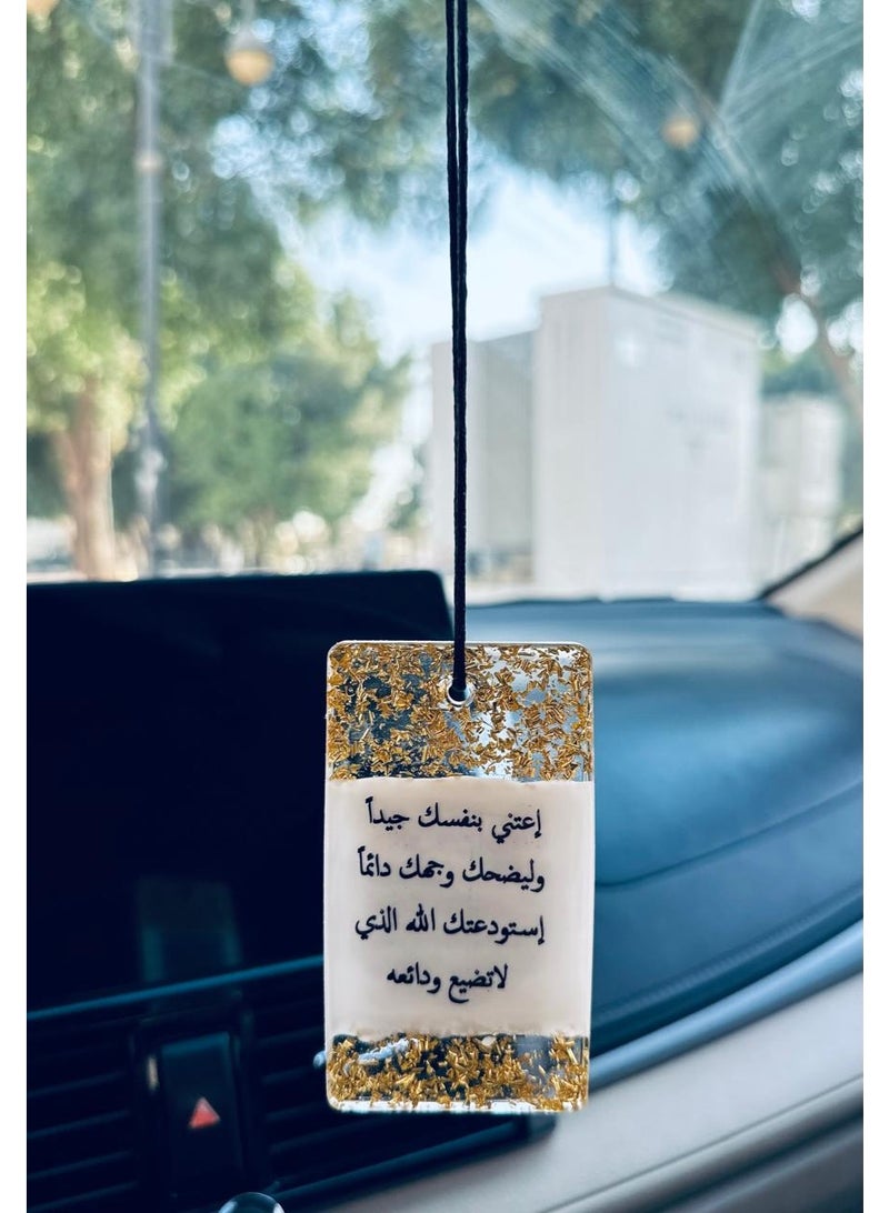 Elegant car hanging ornament crafted from premium resin – a stylish decorative accessory for the car rearview mirror. - Image 1