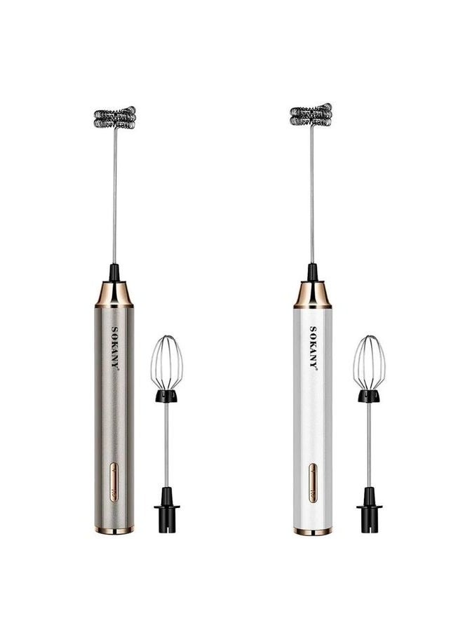 sokany 2 IN 1 USB Rechargeable Milk Frother & Egg Beater SK-02018 - Image 1