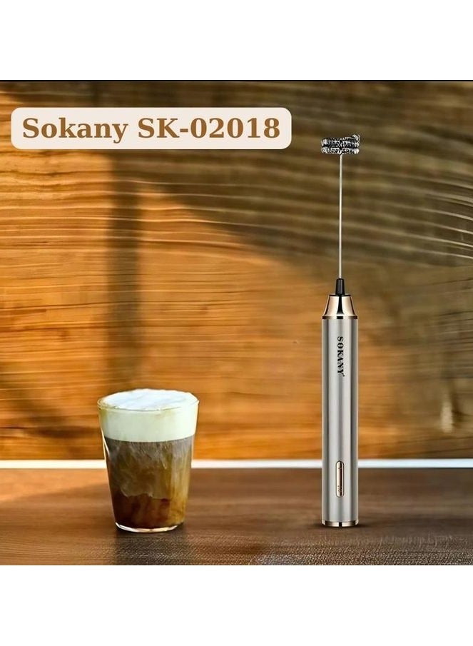 sokany 2 IN 1 USB Rechargeable Milk Frother & Egg Beater SK-02018 - Image 3