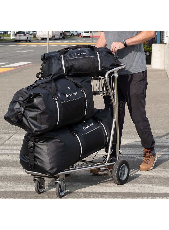 AquaQuest Aqua Quest White Water Duffel - 100% Waterproof, Heavy Duty, Versatile, Comfortable - Durable Protective Dry Bag for Travel, Sport, Motorcycle, Boat, Fishing - 50 L, Black, Black, 50 L - Image 5