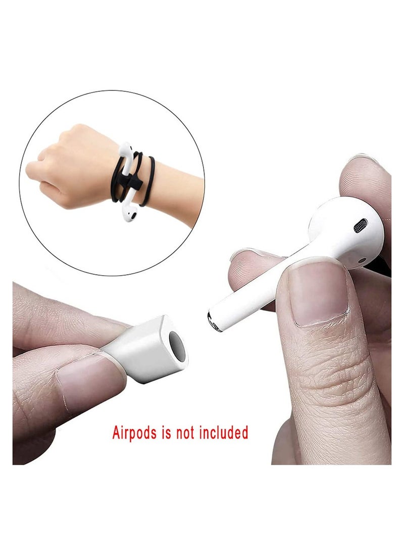 Strong Magnetic AirPods Anti-Lost Strap Sports Lanyard Colorful Silicone Cord Compatible with AirPods 1 2 Pro 3 Pro 2 8Pcs