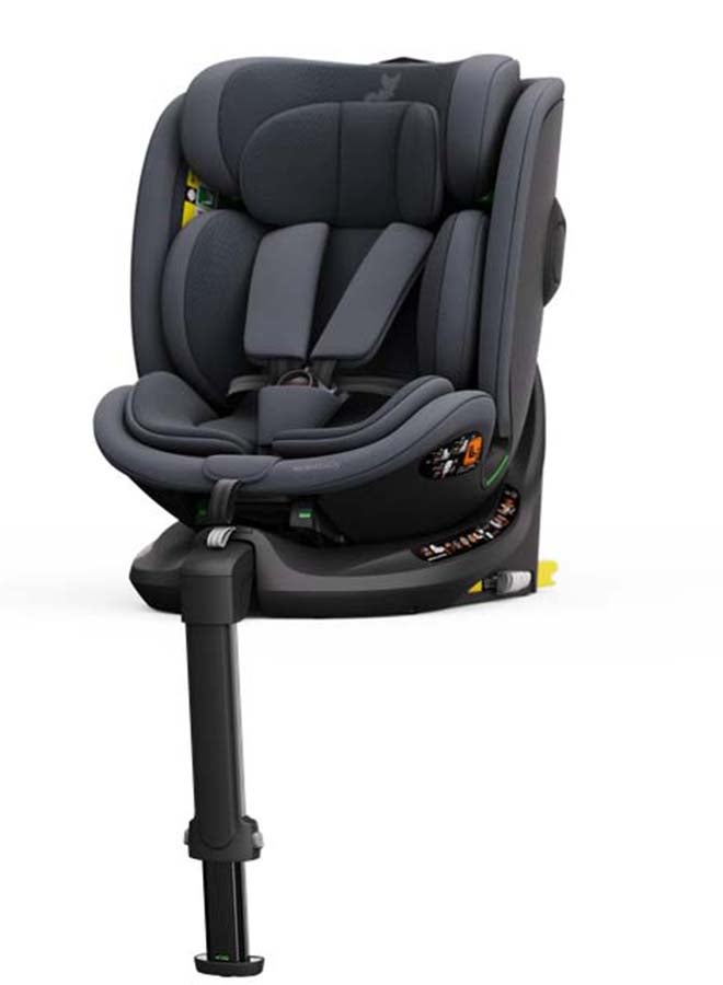 Leclercbaby ORO 360° Rotating i-Size Car Seat + ISOFIX Base, 40-150 cm – Dark Grey - Image 1