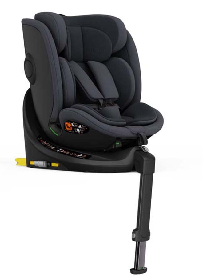 Leclercbaby ORO 360° Rotating i-Size Car Seat + ISOFIX Base, 40-150 cm – Dark Grey - Image 5