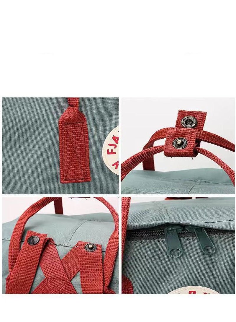 Classic Student School Backpack Green - Image 2