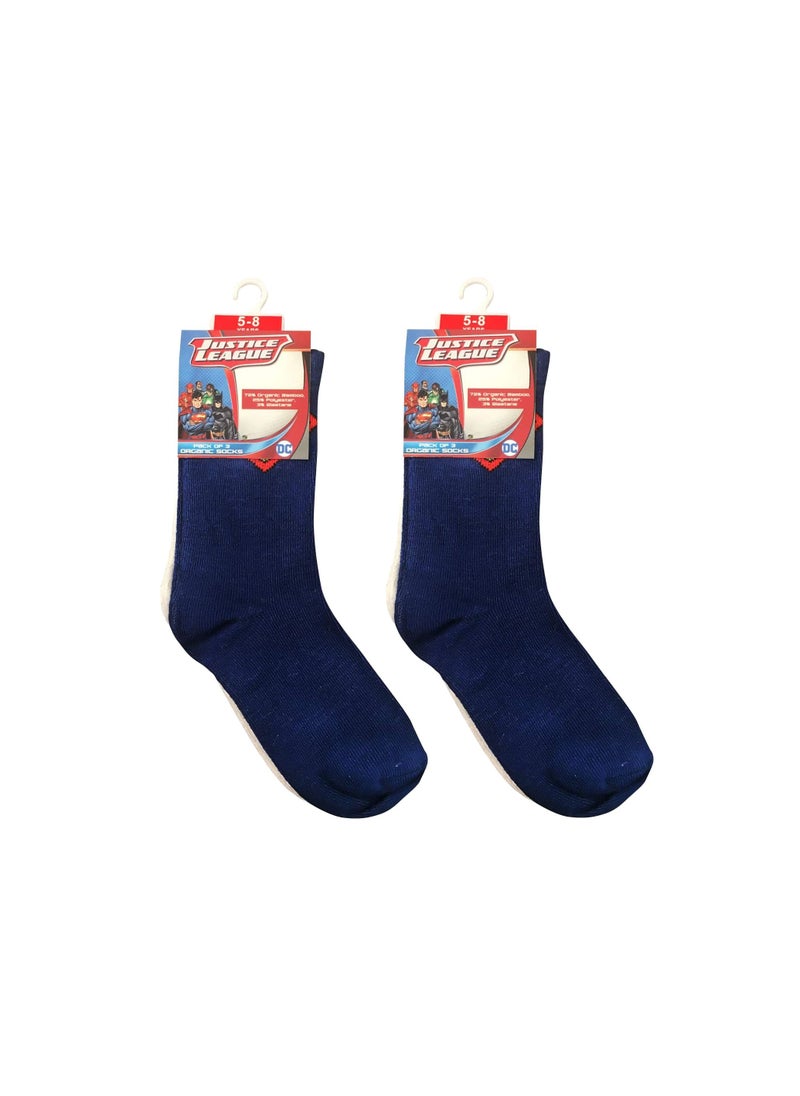 Justice League - Justice league Superman Sock Solid - 5-8Y - (Pairof 6) , Set of 1 - Image 1