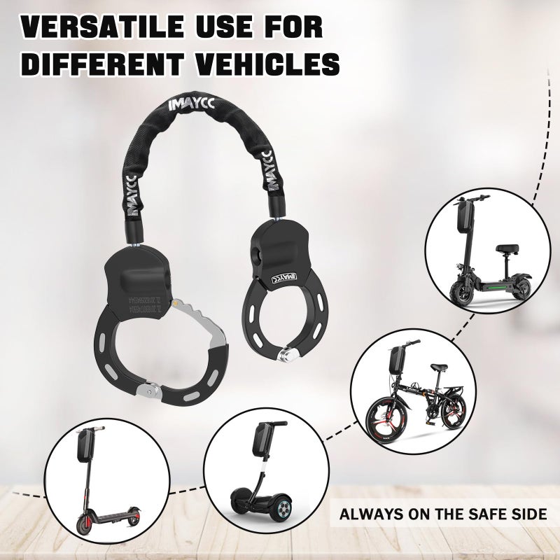 IMAYCC Scooter Chain Lock, Bike Lock, Electric Scooter Accessories, Security Anti-Theft Bike Lock, Chain Lock for Electric Scooter, Motorcycle, Bicycle - Image 4