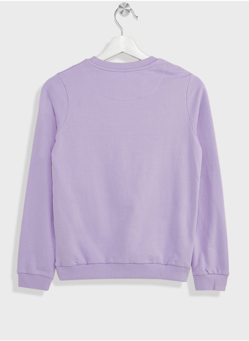 Pinata - Girls Slogan Printed Sweatshirt - Image 1
