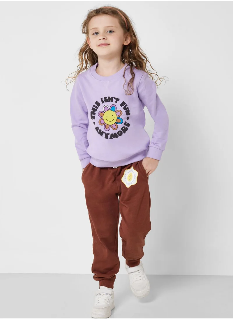 Pinata Girls Slogan Printed Sweatshirt