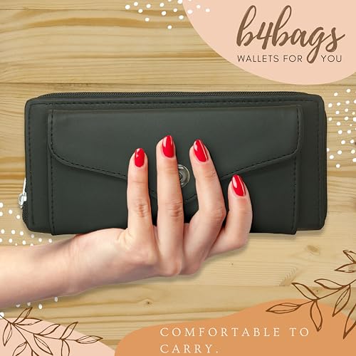 b4bags Wallet for Women | Stylish Clutch for Daily Use | Ladies Hand Purse | Return Gifts for Girls (Black) - Image 4