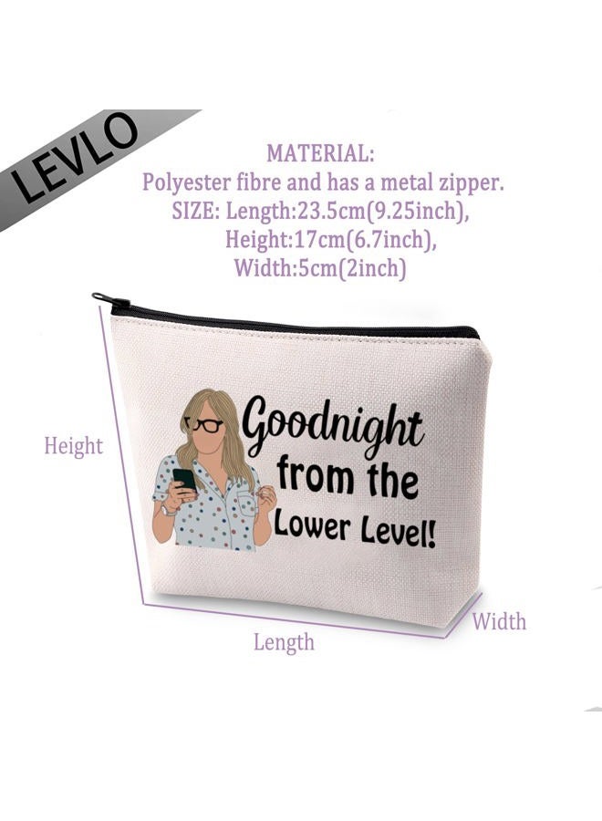 LEVLO Funny Housewives Gifts Goodnight from the Lower Level Makeup Bags Housewives Party Gifts(Lower Level) - Image 2
