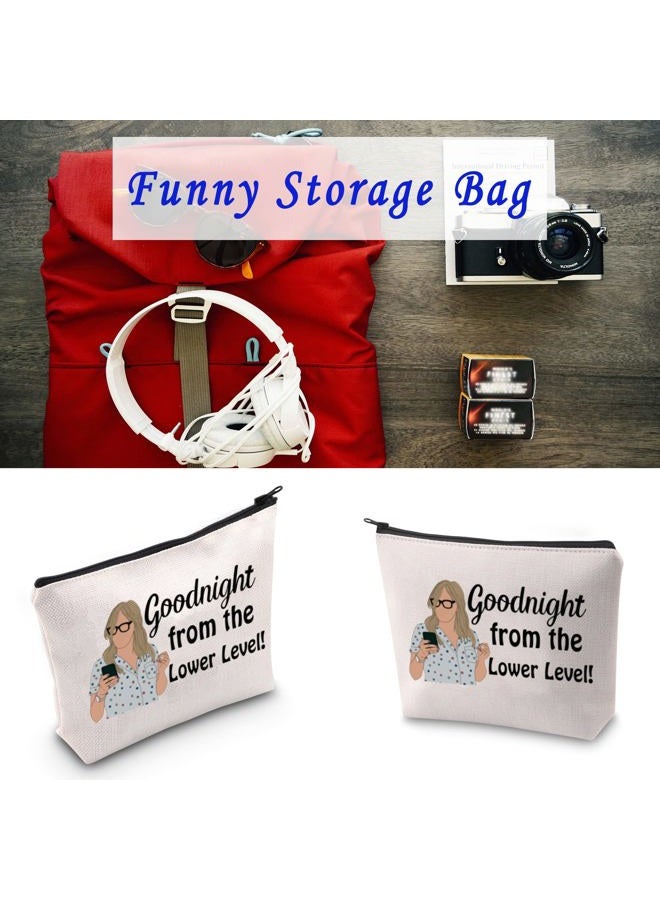 LEVLO Funny Housewives Gifts Goodnight from the Lower Level Makeup Bags Housewives Party Gifts(Lower Level) - Image 5