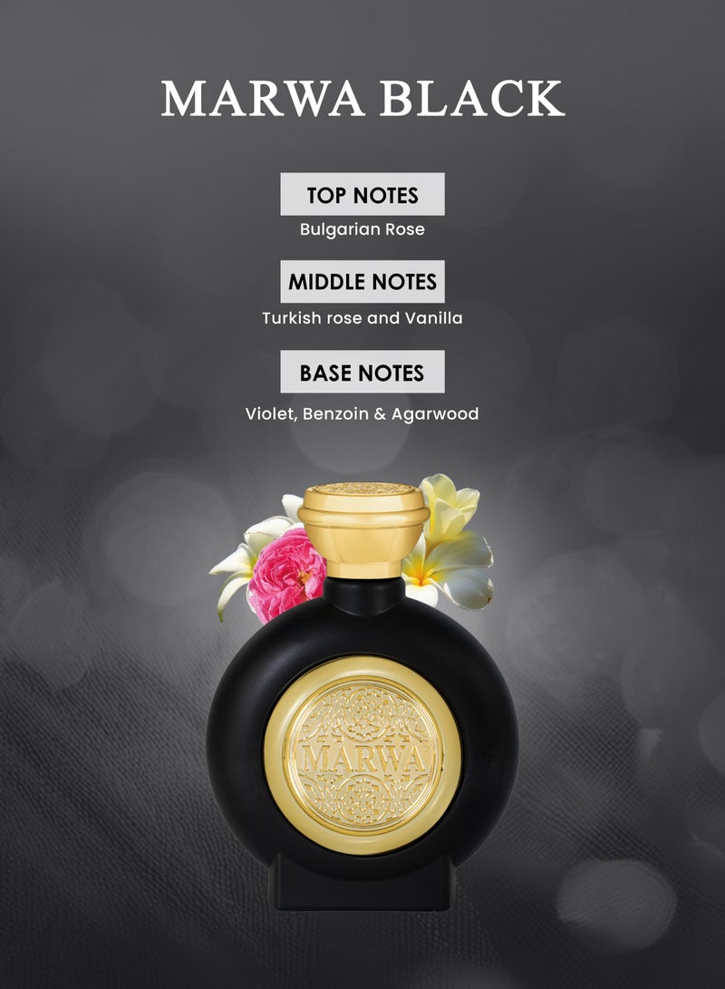 محبوب للعطور عطر مروة بلاك 100 مل من محبوب للعطور - Image 2